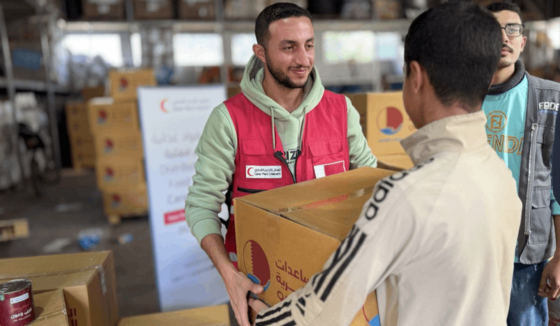 QRCS Distributes Food Aid